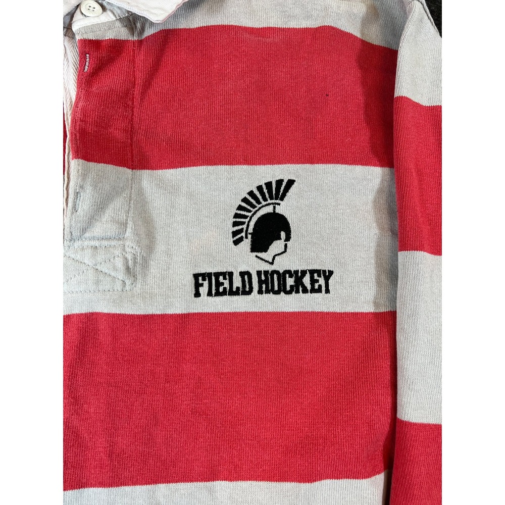 VINTAGE Barbarian Rugby Shirt Mens Medium Striped Field Hockey Spartans Heavy - Picture 5 of 9